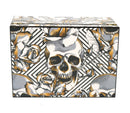 Skull and Roses Cigar Humidor 50 Count Closed View Front