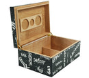 Black with White Graffiti Humidor 100 Count
