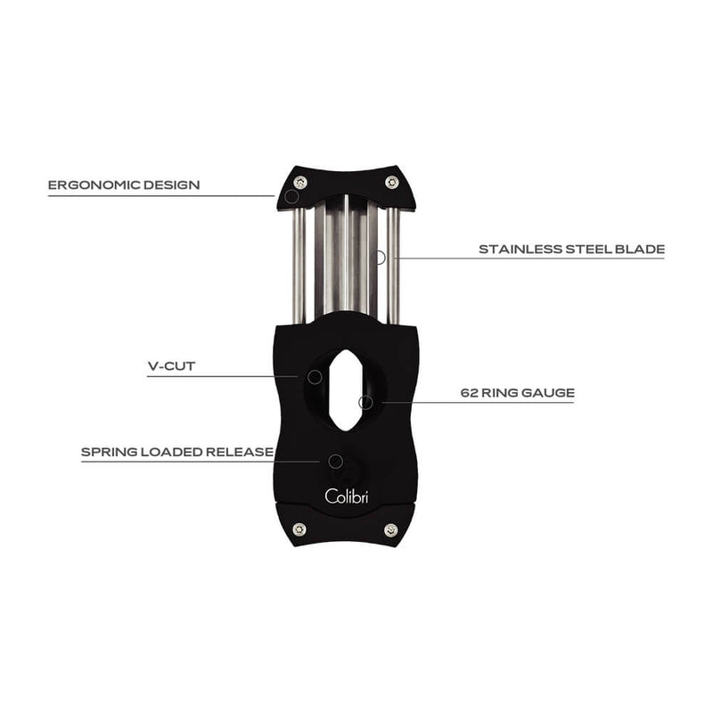 Black and Black Colibri V-Cut Cutter Features Graphic