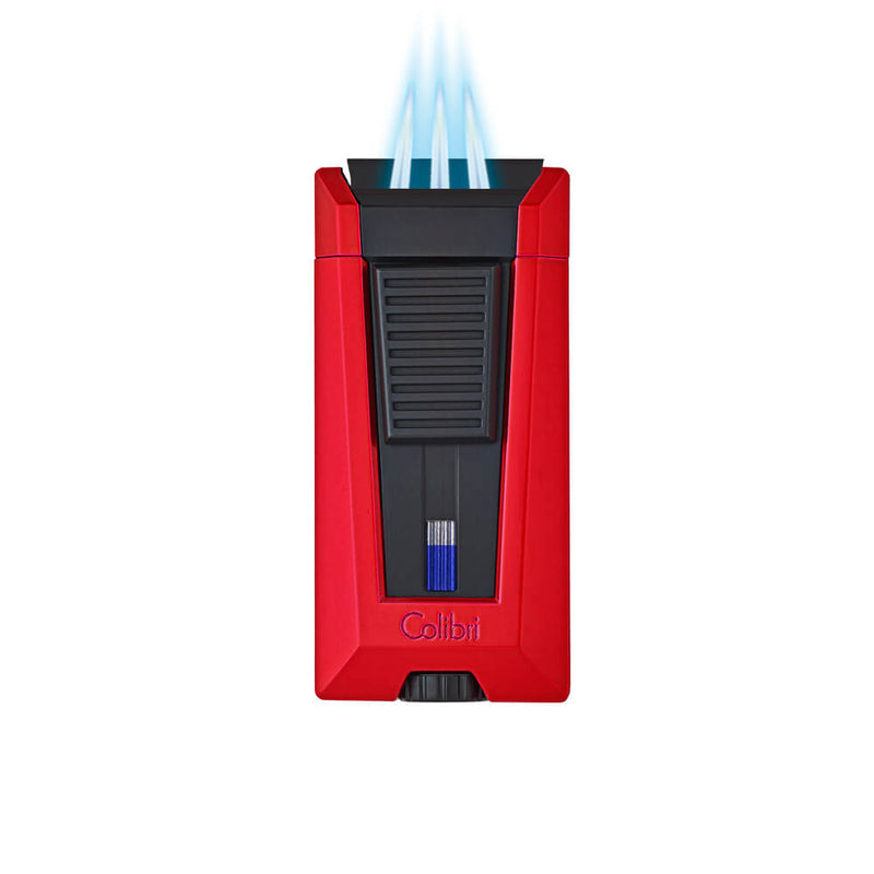 Red Colibri Stealth 3 Lighter With Flame