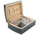 Midnight Black Travel Humidor Set