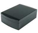 Midnight Black Travel Humidor Closed View Angled