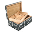 Black with White Graffiti Humidor 100 Count