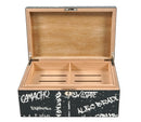 Black with White Graffiti Humidor 100 Count