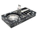 Black with White Graffiti Cigar Ashtray