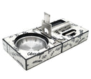 White with Black Graffiti Cigar Ashtray