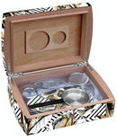 Skull and Roses Travel Humidor