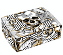 Skull and Roses Travel Humidor