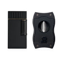 Black and Black Colibri Julius SV-Cutter & Lighter Set
