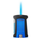 Black and Blue Colibri Daytona Lighter With Flame