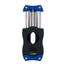Black and Blue Colibri V-Cut Cutter Open
