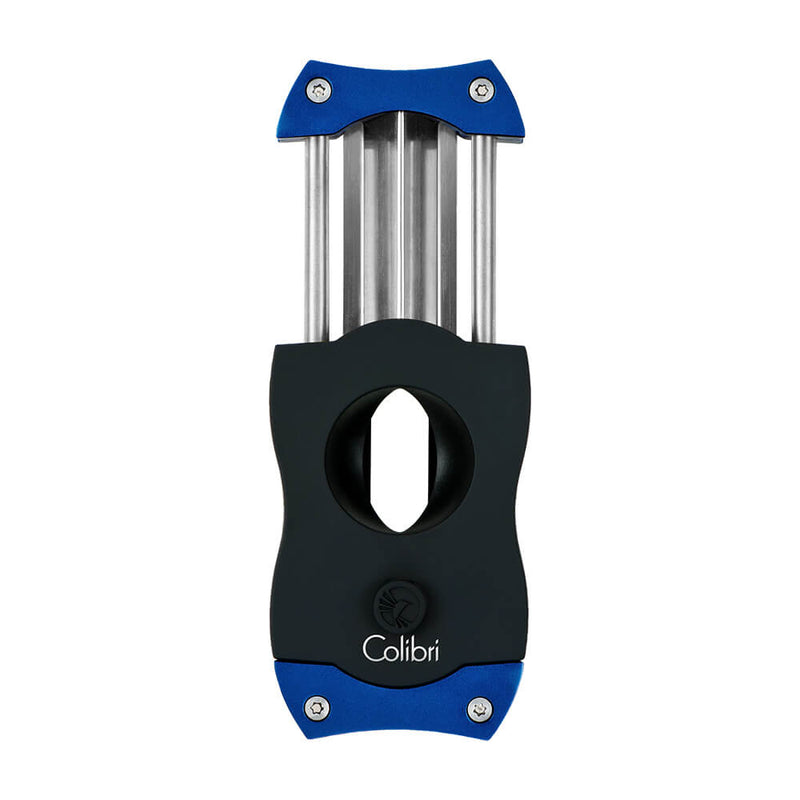 Black and Blue Colibri V-Cut Cutter Open