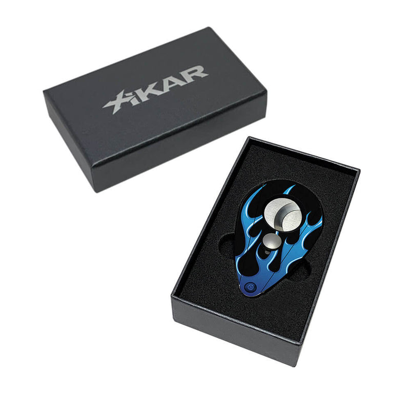 Black and Blue Xikar Xi2 Hot Rod Series Cutter Packaging