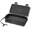 Black Cigar Caddy 10 Count Travel Case Open
