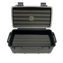Black Cigar Caddy 15 Count Travel Case Open