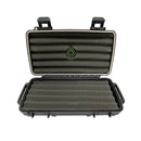 Black Cigar Caddy 5 Count Travel Case