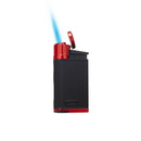 Black and Red Colibri Evo Lighter With Flame