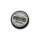 Black Xikar Digital Round Hygrometer