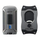Charcoal Colibri Apex S-Cutter & Lighter Set