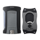 Charcoal Colibri Daytona S-Cutter & Lighter Set