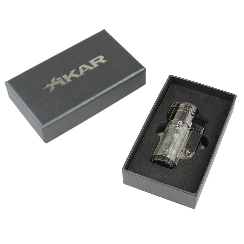 Clear Xikar TECH Double Jet Lighter Packaging