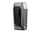 Gunmetal and Black Colibri Quantum Lighter Cutter Combo Side View