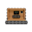 Gunmetal Colibri Quasar Humidor Open