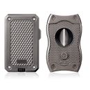 Gunmetal Colibri Rally SV-Cutter & Lighter Set