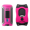Pink Colibri Apex S-Cutter & Lighter Set