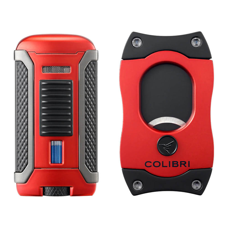 Red Colibri Apex S-Cutter & Lighter Set
