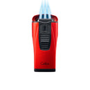 Red Colibri Monaco Metallic Lighter With Flame