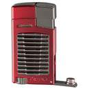 Red and Gunmetal Xikar Forte Single Jet Lighter