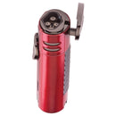 Red Xikar HP4 Quad Jet Lighter Top Open