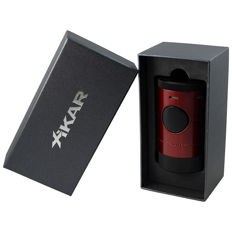 Red Xikar Volta Quad Jet Lighter Packaging